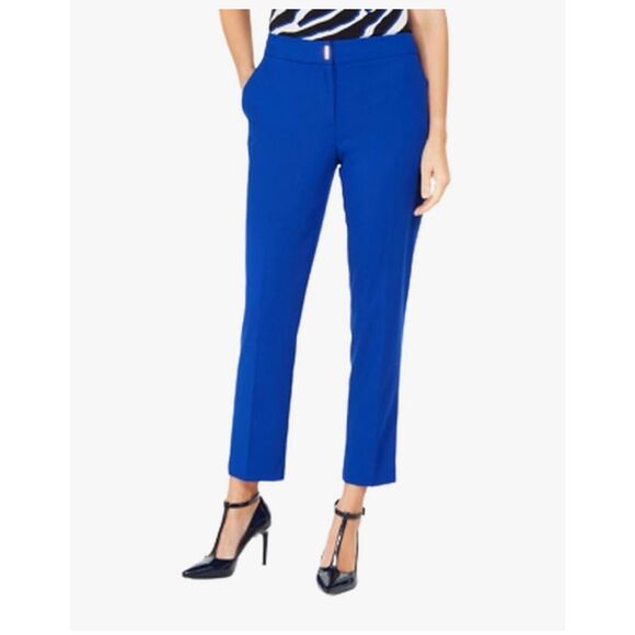 Calvin Klein blue Women's Classic Fit Flat Front Suit Dress Pants Size 8 NWT - Picture 1 of 10